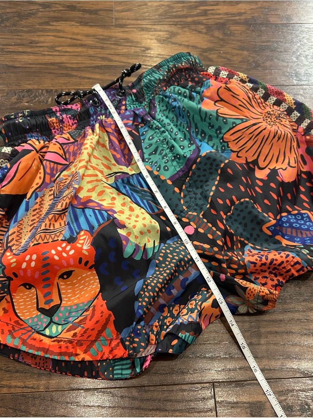 FARM Rio Womens Cool Leopard Athletic Shorts Lined High Rise Multicolor Small - Picture 8 of 12